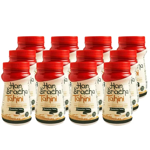Har Bracha Pasta Tahini (17.6 onzas). Salsa Tahina molida pura 100% natural, apta para veganos y kosher. Semillas de sésamo tostadas crudas para