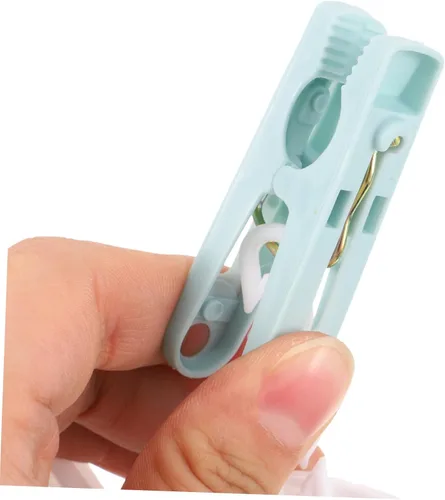 Vista 3 de Unomor 3 unids conveniente sujetadores percha portátil guantes estante resistente al viento secado 360° clips giratorios