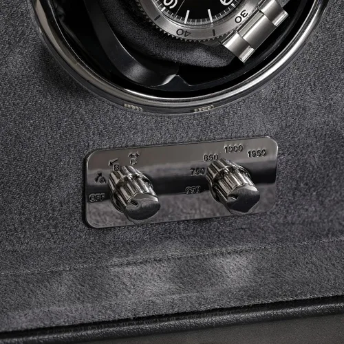 Vista 7 de ROTHWELL Bobinadora de reloj triple para relojes automáticos con motor silencioso con múltiples velocidades y ajustes de rotación (negrogris)