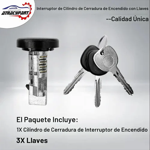 Vista 5 de Cilindro de bloqueo del interruptor de encendido, se adapta a Dodge Ram
