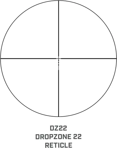 Vista 3 de Bushnell Rimfire 3-9x40 Riflescope con retícula DZ22 en negro - RR3940BS4