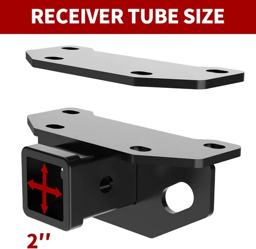 Vista 2 de Enganche de remolque, receptor de enganche de remolque de parachoques trasero de 2 pulgadas, se adapta a Lexus GX460 seleccionados