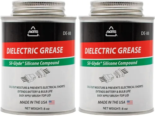Vista 8 de AGS Soluciones Automotrices Compuesto de Grasa Dieléctrica de Silicona en Lata con Cepillo para Todos los Componentes y Conectores Eléctricos, 4oz