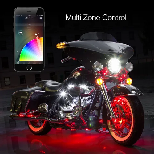 Vista 6 de Xkchrome kit de luces LED con millones de colores y patrones, sincronizadas con la música, controladas mediante app y Bluetooth, para iOS y Android
