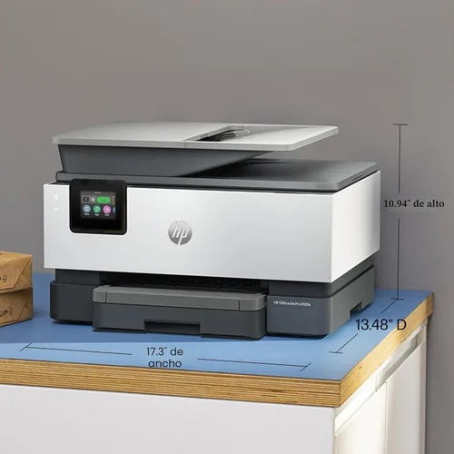 Vista 6 de HP OfficeJet Pro 9125e Impresora inalámbrica de inyección de tinta todo en uno, impresión, escaneo, copia, fax, ADF, impresión dúplex ideal