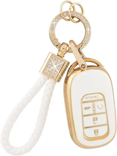 Vista 10 de PIFOOG Funda para llavero Mitsubishi, accesorios Outlander Lancer Mirage, carcasa protectora para llaves de coche, cubierta completa, llavero