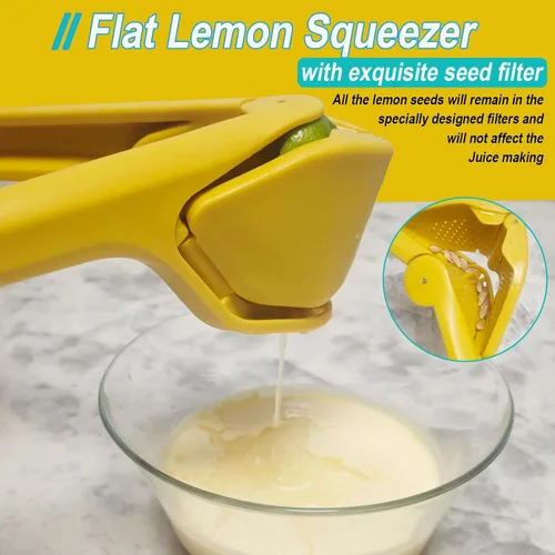 Vista 2 de Exprimidor de limón plano Extracción máxima de jugo Exprimidor de limón Exprimidor manual de limón Exprimidor de lima plano Exprimidor de lima