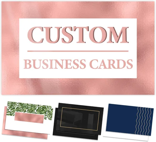Vista 9 de Tarjetas de visita personalizadas con tu logotipo, tarjetas de visita personalizables en la parte delantera y trasera, 100 tarjetas de visita