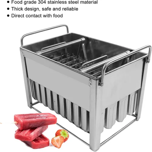 Vista 5 de 40 piezas de acero inoxidable, máquina multifunción, máquina comercial de helados con tapa, soporte desmontable y recargable para el hogar