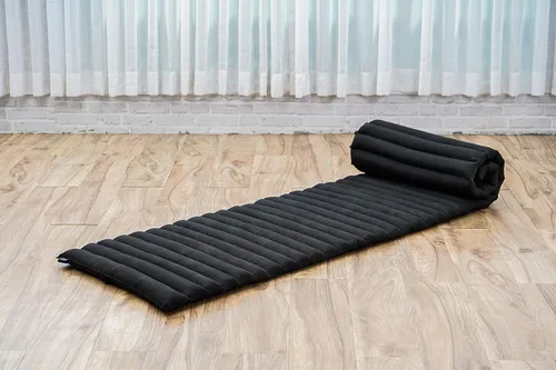 Vista 677 de Leewadee colchón tailandés enrollable para cama de invitados, tapete de yoga, para masaje tailandés, ecológico, orgánico y natural.