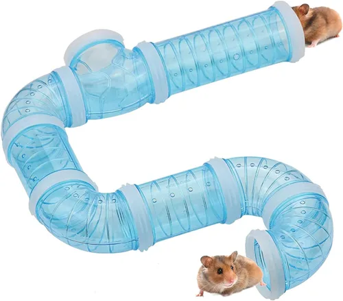 8 unids DIY hámster túnel tubos juguetes para hámsters enanos jerbos