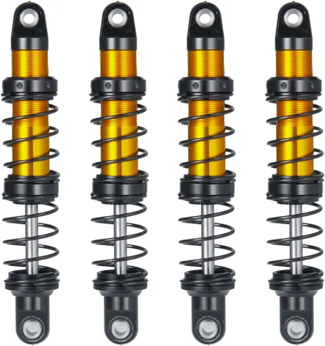 Vista 4 de Que-T 4 piezas de aleación de aluminio RC Amortiguador para Axial Scx10 90046 D90 Trx4 Wraith 1/10 Crawler Car (2.756 in)