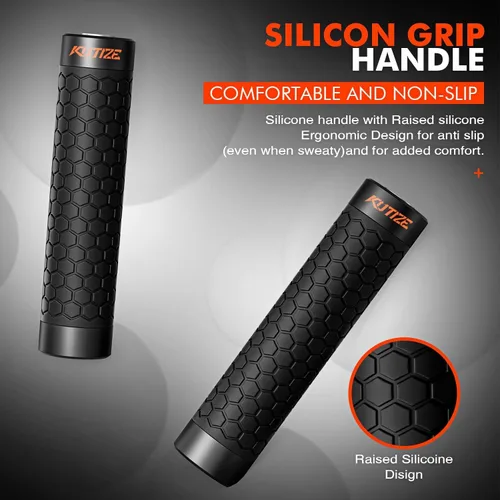 Vista 7 de KUTIZE Cuerda de saltar, cuerda de saltar pesada para hombres y mujeres, cuerdas de saltar pesadas ajustables de 1 libra, adecuada para boxeo