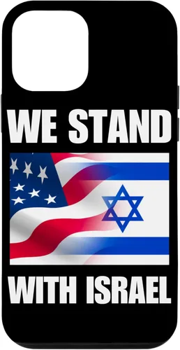 Vista 16 de American Flag Israel Flag We Stand for Israel Men and Women Case for iPhone 17