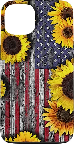 Vista 7 de American Flag with Sunflowers Case for iPhone 17