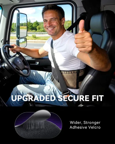 Vista 9 de Soportes de espalda de cobre para el dolor de espalda baja, cinturón de apoyo lumbar transpirable para hombres y mujeres, soporte de espalda baja