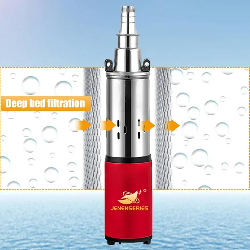 Vista 3 de Bomba sumergible de pozo profundo de 12 V solar CC 250 W kits de bomba de agua eléctrica con bomba de tornillo de salida de 1 pulgada de elevación