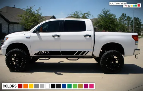 Vista 3 de Juego de calcomanías laterales compatibles con Toyota Tundra 2007-2023