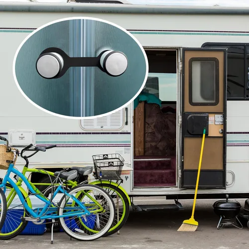 Vista 7 de Barydat Correas de pestillo de puerta de caravana, correas de pestillo de puerta de ducha de caravana, correas de cierre de puerta de baño, correas