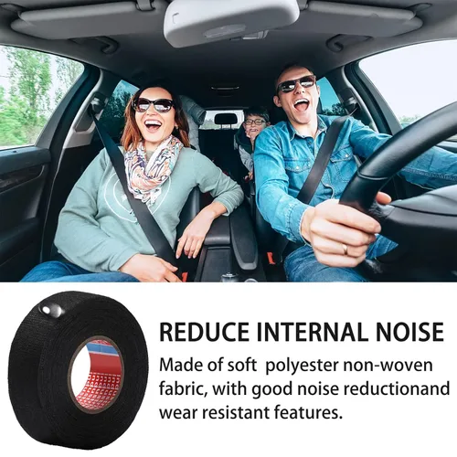 Vista 3 de 5 rollos de cintas de arnés de cables de 50 pies de alta temperatura, arnés de telar eléctrico Tesa para automóvil, a prueba de calor, cintas