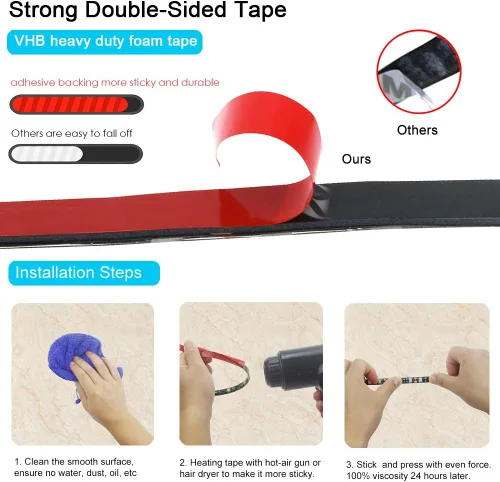 Vista 4 de Alitove 5050 - Tira de luces Led, Negro, ALT-5B300WPBK