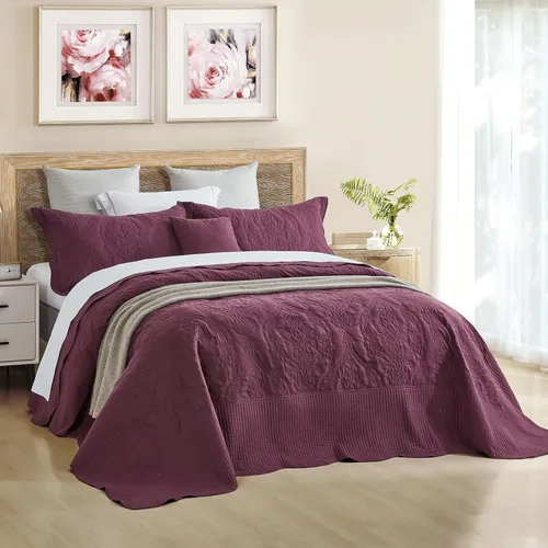 Vista 192 de CHIXIN - Juego de colcha tamaño King/Cal King extragrande, diseño de Navidad, microfibra ligera y suave, 4 piezas