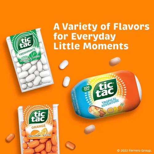 Vista 5 de Tic Tac - Menta con sabor a naranja, frescura para llevar, 1 oz. 12