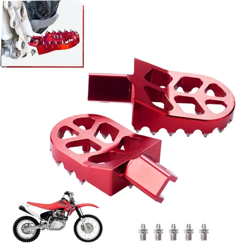 Vista 2 de Estriberas para moto de cross, estriberas de motocicleta, pedales CNC compatibles con Sur Ron 2003-2019 CRF230F X260 X160 CRF150F 2003-2019 Light