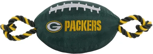 Vista 23 de Juguetes de fútbol NFL para perros de Washington Commanders de Pets First, materiales de nylon de alta calidad resistentes, cuerdas fuertes