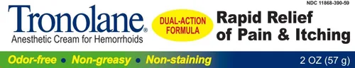 TRONOLANE Crema para hemorroides - 2 onzas - Paquete de 3