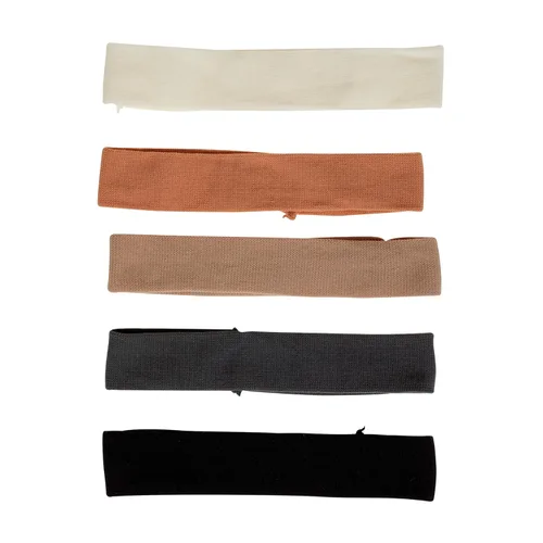 Vista 3 de Goody Envolturas básicas para la cabeza, 6 unidades, tonos neutros, sujeción suave sin daños, bandas elásticas para la cabeza para mujeres
