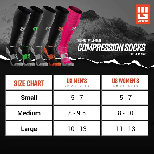 Vista 8 de Calcetines de compresión prémium - Calcetines OCR, calcetines de compresión para mujer, calcetines de compresión para hombres, calcetines de trail