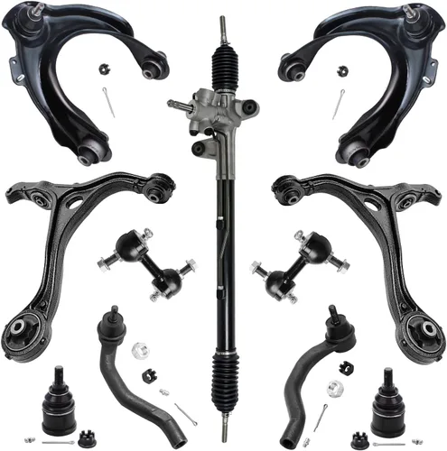 Vista 98 de Detroit Axle - Kit de brazos de control de extremo delantero RWD para cargador Chrysler 300 Dodge Challenger 11-19, brazos de control