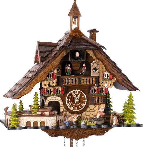 Cuckoo Palace Reloj Cuco Deer Park Mill Station Chalet-Style 13.0 in Cuarzo Movimiento