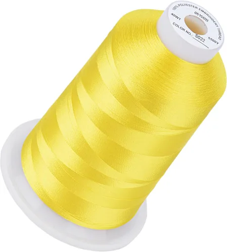 Vista 92 de Simthread 5500 yardas de hilo de bordar, 5000M de alto rendimiento 40WT 100% poliéster – Más de 170 colores vívidos, clasificado de alta velocidad