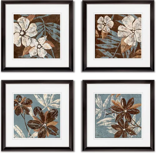 Vista 108 de Wexford Home Colección de primavera de jardín de campo francés, colección de primavera, juego de 4 paneles para decoración de pared de oficina