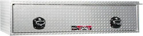 Brute 80-HTB72C Pro Series - Caja de herramientas de aluminio pulido con puerta abatible de alta capacidad, 16" x 72", de alta capacidad