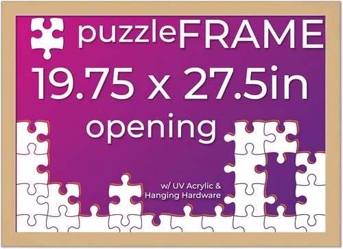 Vista 48 de Poster Palooza Kit de marco de rompecabezas de 11.25 x 38.25 pulgadas. El kit incluye hojas de pegamento para rompecabezas, marco de rompecabezas