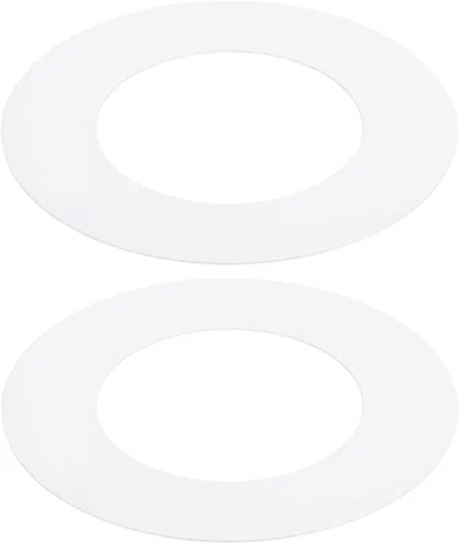 PATIKIL Anillos de goof de 2.76 pulgadas de diámetro exterior de 4.53 pulgadas para luz empotrada, paquete de 2 anillos de iluminación de metal