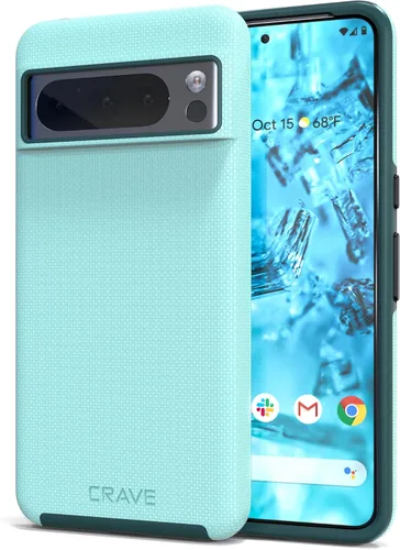 Vista 42 de Crave Dual Guard para Google Pixel 6 Pro, funda de doble capa de protección contra golpes para Google Pixel 6 Pro - Aguamarina