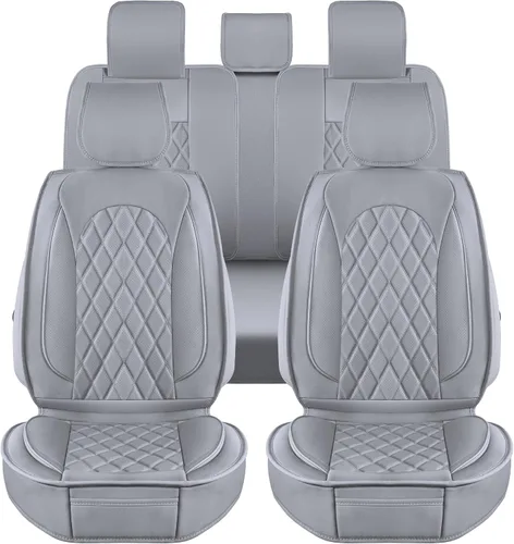 Vista 8 de LINGVIDO Fundas para Asientos de Automóvil – Juego Completo de Cuero Nappa Premium para Asientos Delanteros y Traseros, Duraderas, Cómodas, Fáciles