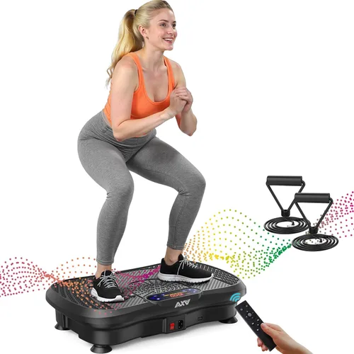 AXV Vibration Plate Fitness Platform Exercise Machine Vibrating Shaking Full Body Shaker Workout Vibrate Stand Shake Board Sport for Weight Loss Fat