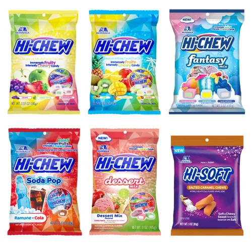 Vista 24 de HI-CHEW Mezcla Superfruit, 3.17 oz, 6 piezas, sin gluten, elaborada con sabores de frutas naturales y artificiales
