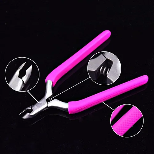 Vista 4 de Cuticle Cutter for Dry Skin Manicure Tool Nail Care Tool/Stainless Steel Cuticle Trimmer Cuticle Clipper Cuticle Nippers/for Salon Home/, Pink