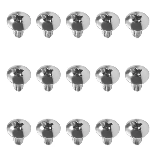 Vista 22 de MroMax Tornillos de máquina M2.0.197 x 0.157 in Tornillos Phillips Cross Truss Head Tornillo 304 Pernos de sujeción de acero inoxidable 15pcs