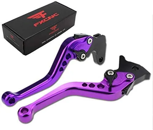 Vista 8 de Palancas Fxcnc de freno y embrague para carreras, Palanca negra con ajuste negro.