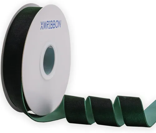 Vista 37 de Cinta de terciopelo negro de un solo lado, carrete de 1 pulgada por 10 yardas