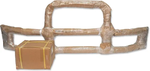 Vista 6 de Compatible con Kenworth T680 2012-2021 Rejilla de parachoques delantero, cepillo de ciervo, protector de alce, redondo, 4 luces LED de 6 pulgadas