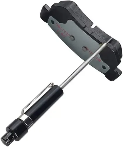 Vista 3 de Probador de grosor de pastillas de freno de automóvil, 0.059 in-0.433 in de grosor, placa base, pastilla de freno, inspección de lápiz, escala