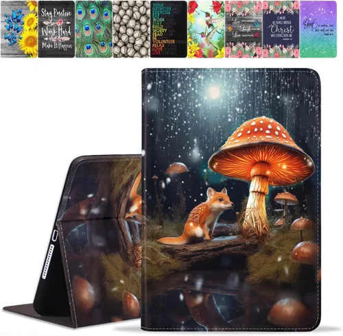 Vista 10 de Funda para Samsung Galaxy Tab A8 de 10.5 pulgadas (SM-X200/X205/X207), funda de piel sintética premium con función de encendido automático